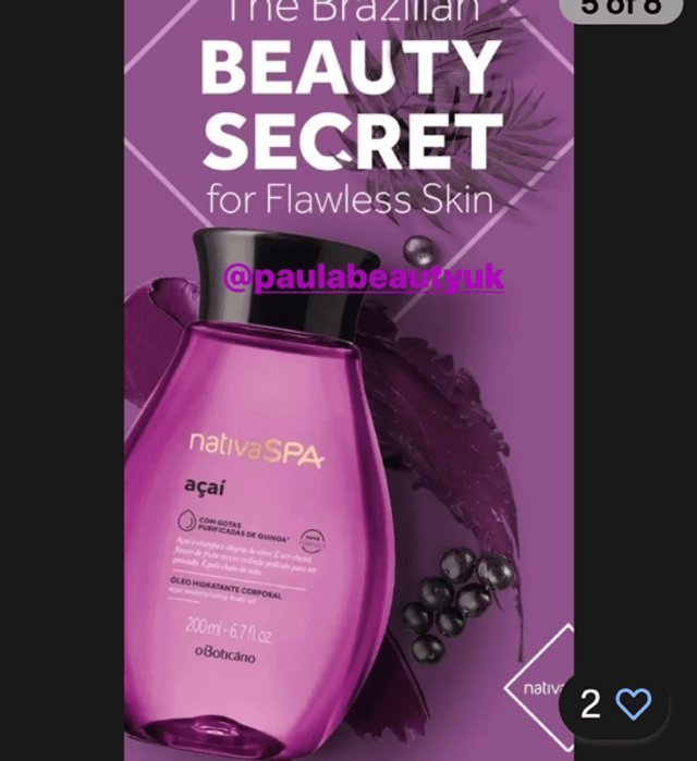Nativa SPA Açaí Óleo Hidratante 200ml acai 