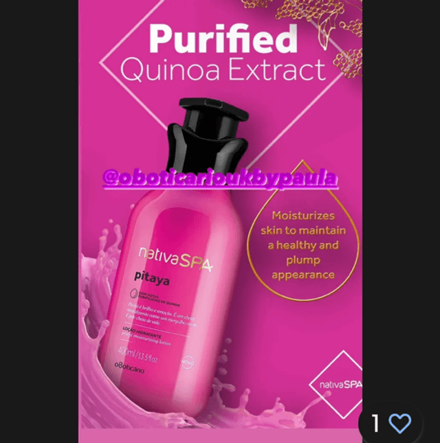 Nativa Spa Loção Hidratante Corporal Pitaya 400ml