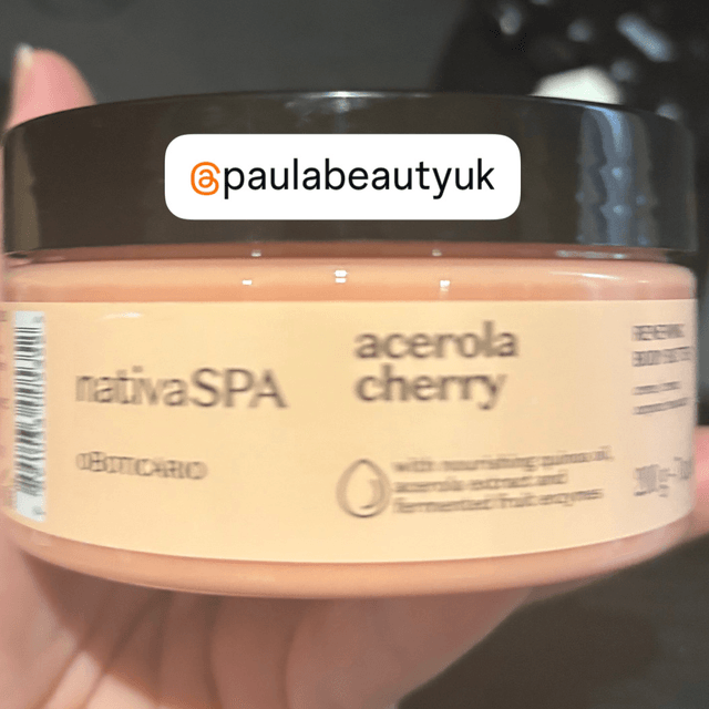 Nativa Spa Acerola Cherry Renewing Body Moisturizer, 200g O Boticario