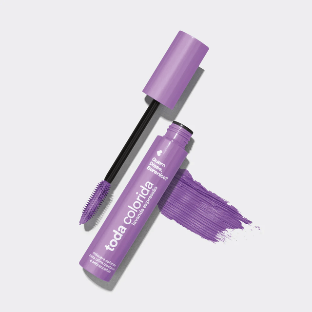 MÁSCARA DE PESTANAS E SOBRANCELHAS TODA COLORIDA LAVANDA EXPRESSÃO, 10G