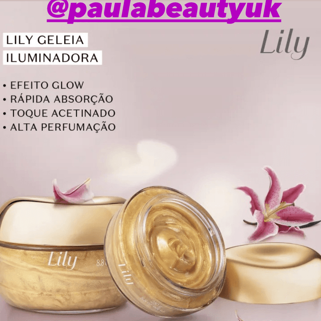 Gel Iluminador Glow Hidratante Corporal Lily 250g