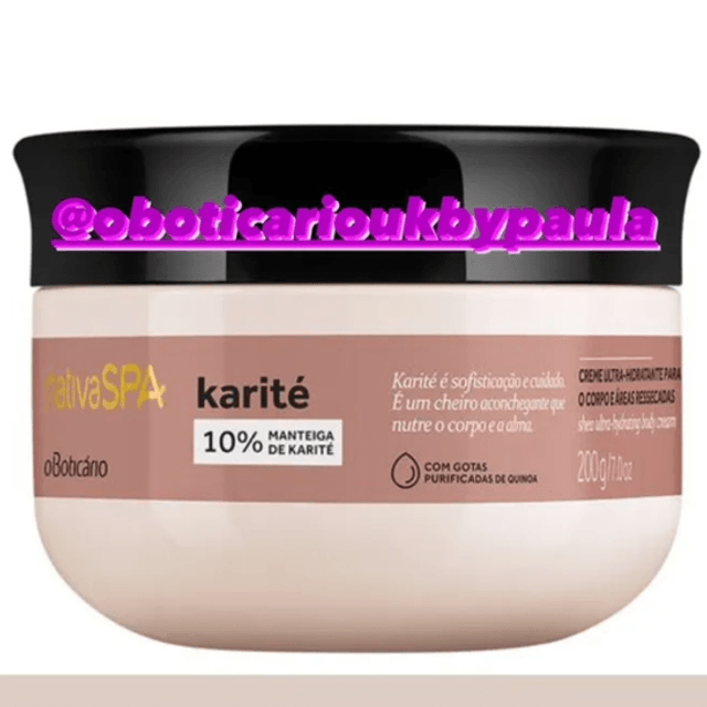 Nativa Spa Creme Ultra Hidratante (Shea) Karite 200g