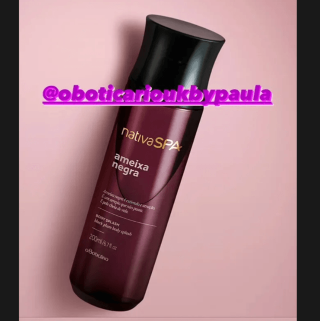Nativa Spa Body Splash Ameixa Negra 200ml O Boticário Body Mist Black Plum*