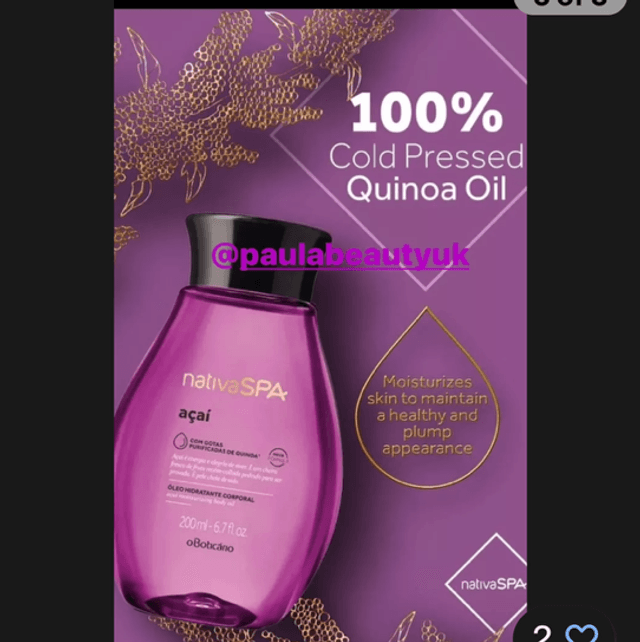 Nativa SPA Açaí Óleo Hidratante 200ml acai 