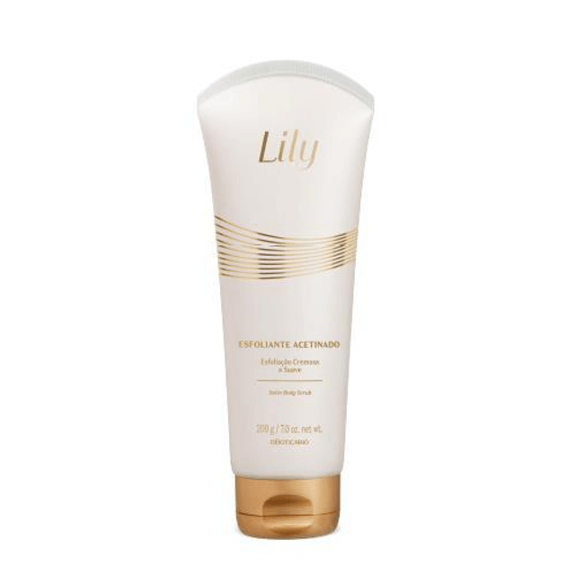 ESFOLIANTE HIDRATANTE ACETINADO LILY, 200G O Boticário body scrub Lily satin