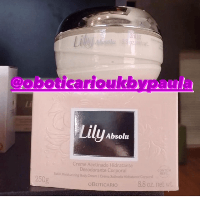 Lily Absolu Creme Hidratante Acetinado Lily Absolu 250g