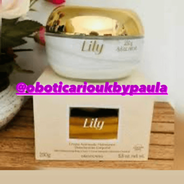 Lily Creme Hidratante Acetinado Lily 250g Body Cream Satin