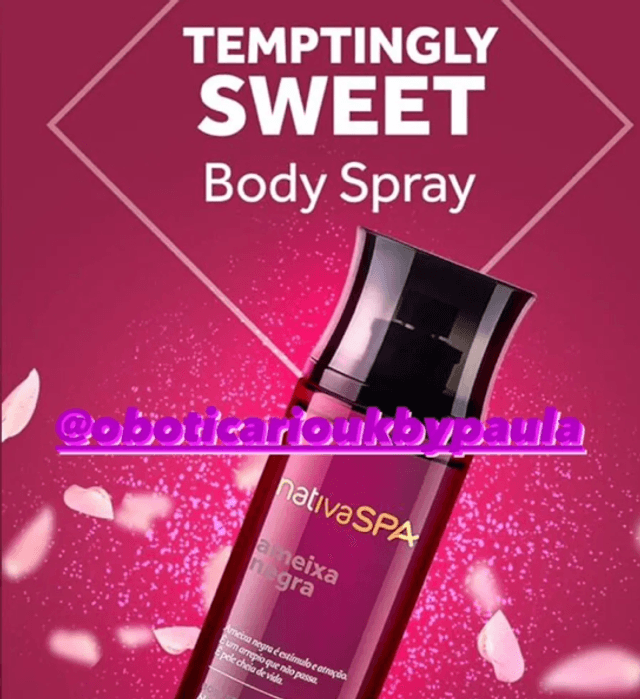 Nativa Spa Body Splash Ameixa Negra 200ml O Boticário Body Mist Black Plum*