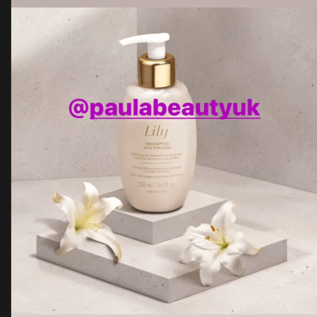 Lily Shampoo Acetinado 250ml O Boticário *