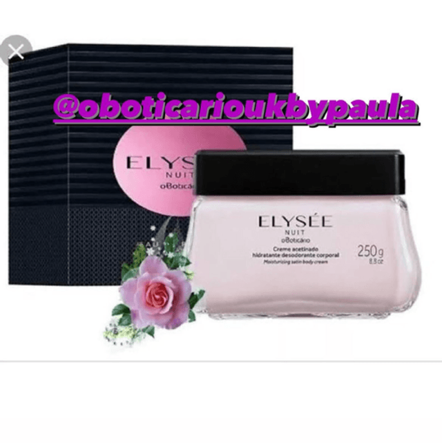 Elysee Nuit Creme Hidratante Acetinado Elysèe Nuit 250g