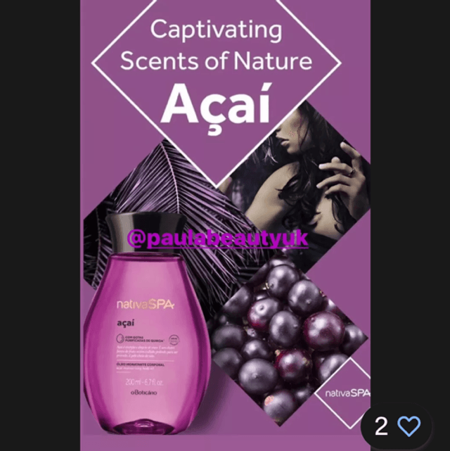 Nativa SPA Açaí Óleo Hidratante 200ml acai 