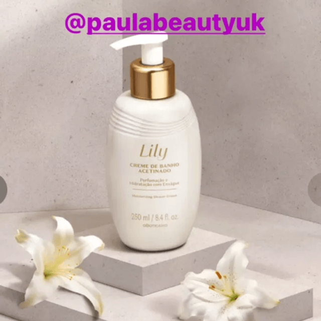 Creme De Banho Acetinado Lily 250ml O Boticário *