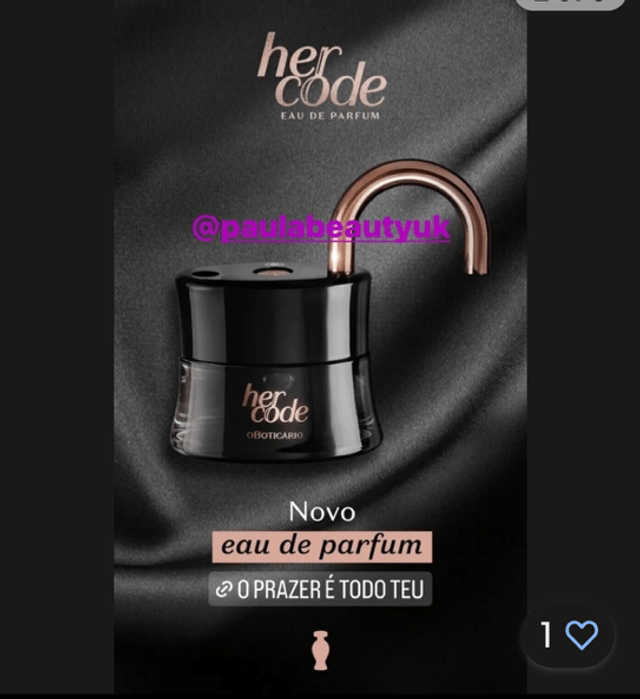 Her Code Eau de Parfum, 50ml O Boticario
