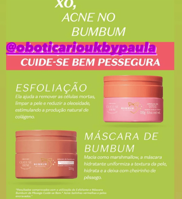 Cuide-se Bem Esfoliante De Bumbum Pessegura 230g
