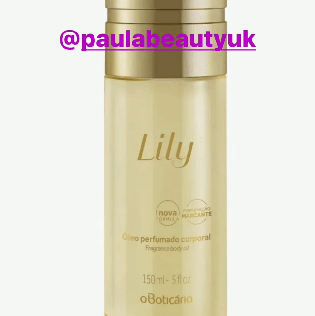 Lily Body Scented Oil, 150ml - Óleo Perfumado Corporal Lily 150ml O Boticario