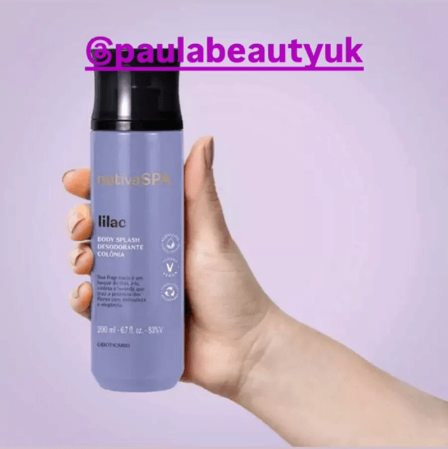 Nativa Spa Lilac Body Splash 200ml Body Mist O Boticário