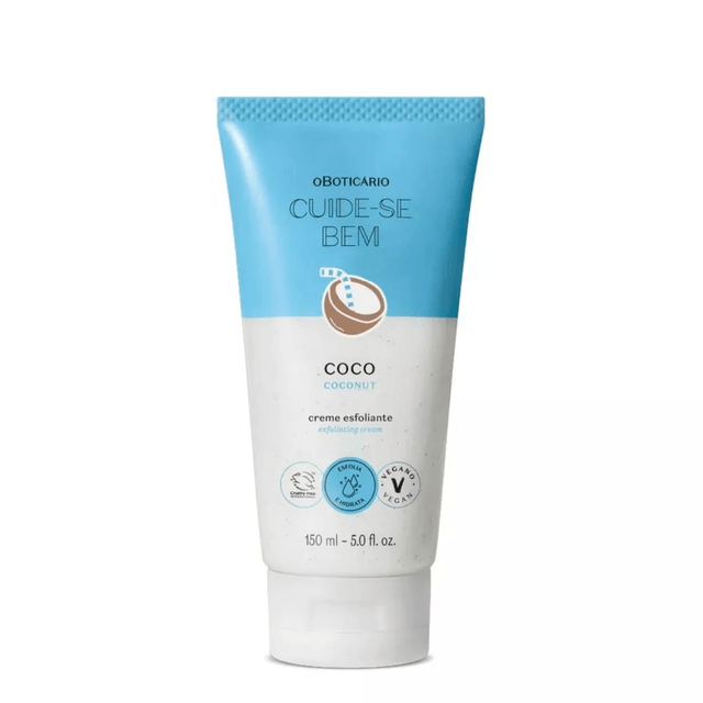 Creme Esfoliante Corporal Cuide-se Bem Feira Coco, 150ml - Edição Limitada