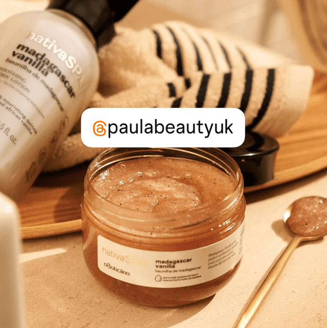 Nativa Spa Esfoliante Baunilha De Madagascar Vanilla 200gr O Boticário *