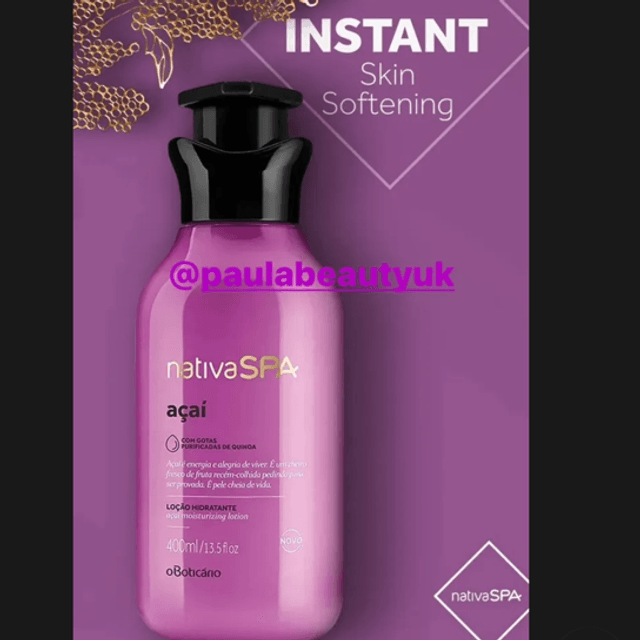 Nativa Spa Loção Hidratante Açaí 400ml acai