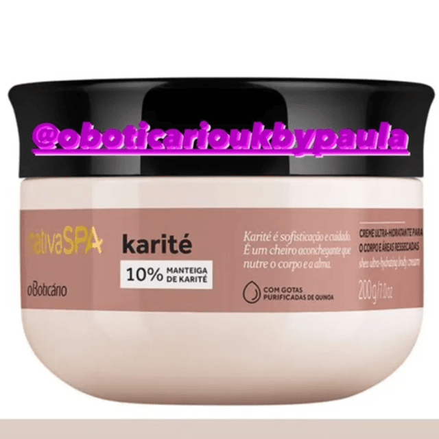 Nativa Spa Creme Ultra Hidratante (Shea) Karite 200g