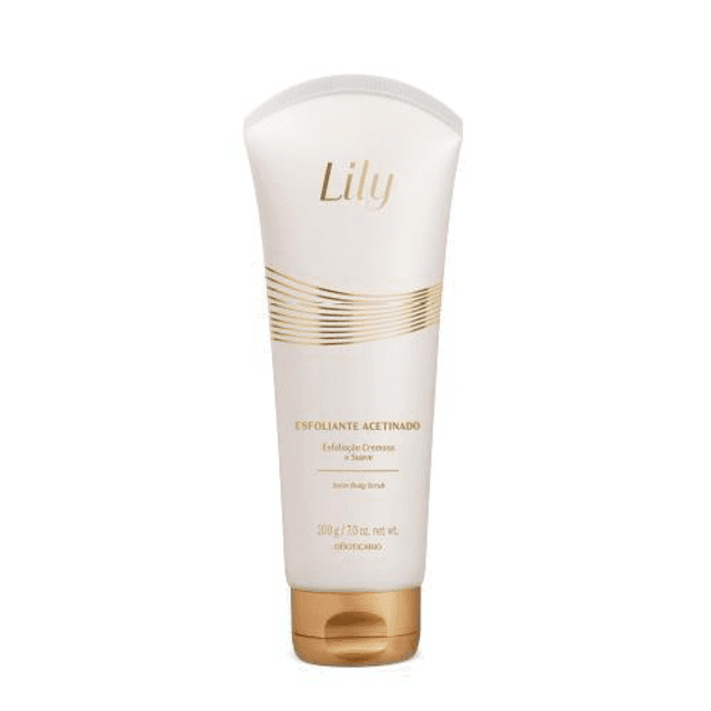 ESFOLIANTE HIDRATANTE ACETINADO LILY, 200G O Boticário body scrub Lily satin