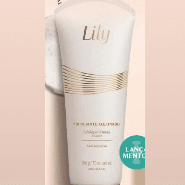 Esfoliante acetinado Lily 200g