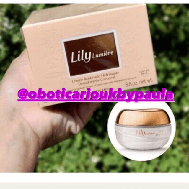 Lily Lumiere Creme Acetinado Hidratante Lily Lumiere 250g