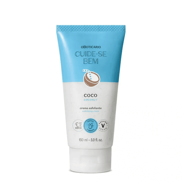 Creme Esfoliante Corporal Cuide-se Bem Feira Coco, 150ml - Edição Limitada