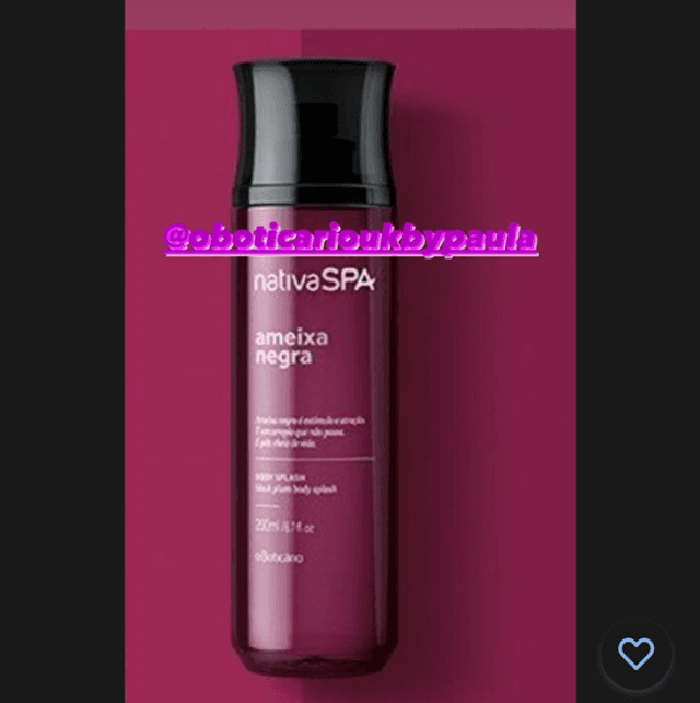Nativa Spa Body Splash Ameixa Negra 200ml O Boticário Body Mist Black Plum*